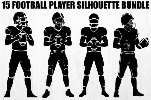 Download Football Player Silhouette Bundle - Player Collection