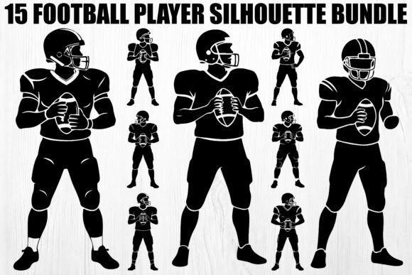 Download Football Player Silhouette Bundle - Player Collection