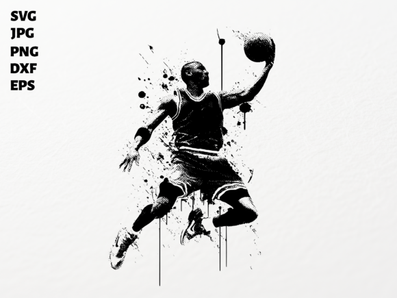 Download Basketball Player Jump SVG for Cricut - Player Collection