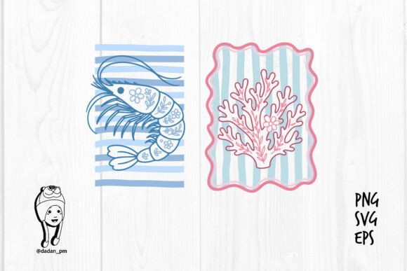 Download Floral Ocean Creatures Hand Drawn - Premium Resources